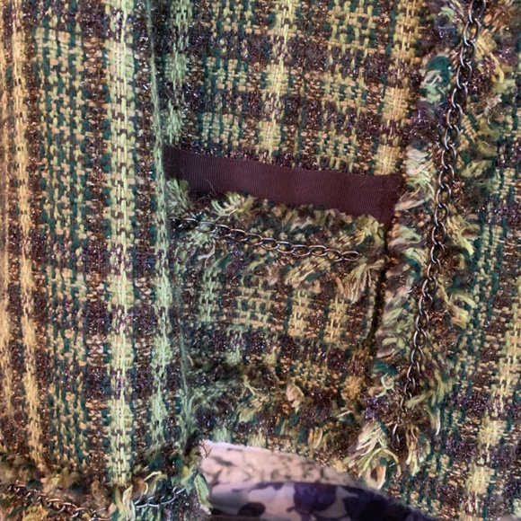 Chicos  fringed chain link Chanel-like blazer. Worn once - Picture 6 of 8